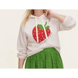 Kate Spade New York x Target Small Women's Strawberry Hooded Sweatshirt Sweater